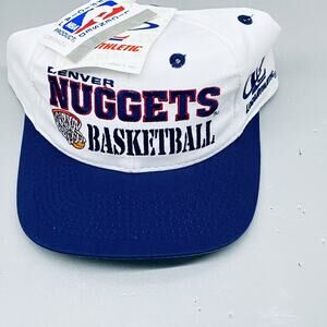 Vtg Denver Nuggets Hat Cap Snap Back NBA Basketball Logo Athletic 90s NWT